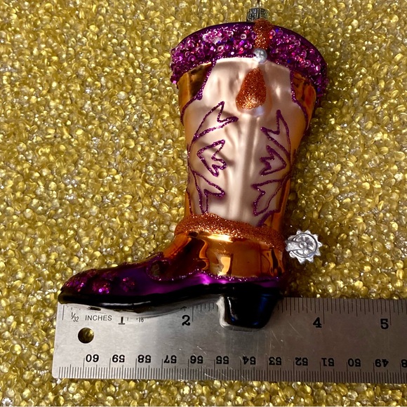 😻 3 for $13 Cowboy Boot Christmas Ornament - Picture 8 of 12